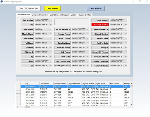 collections max update utility