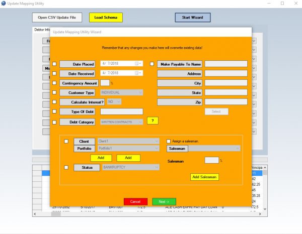 collections max update utility